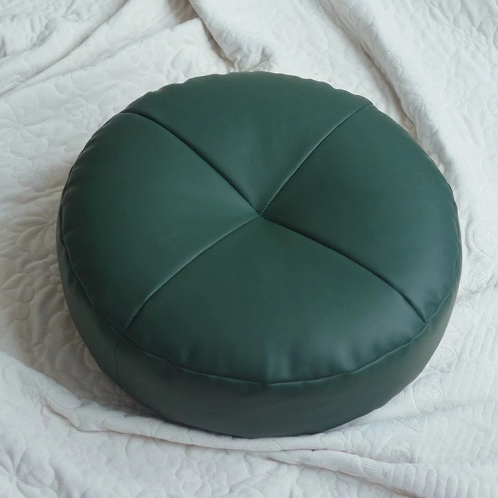 Nappa Leren Zen Kussen Minimalistisch Design