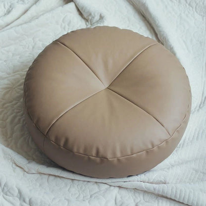 Nappa Leren Zen Kussen Minimalistisch Design