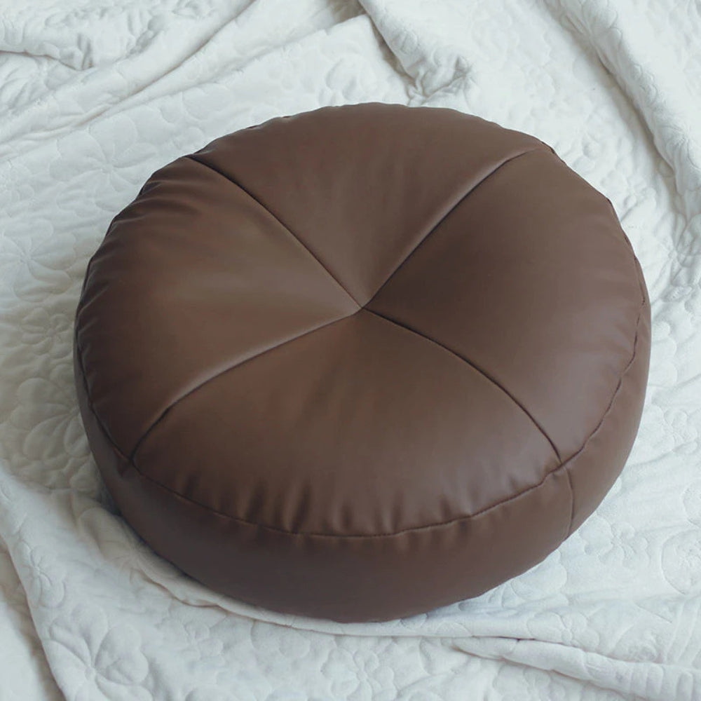 Nappa Leren Zen Kussen Minimalistisch Design