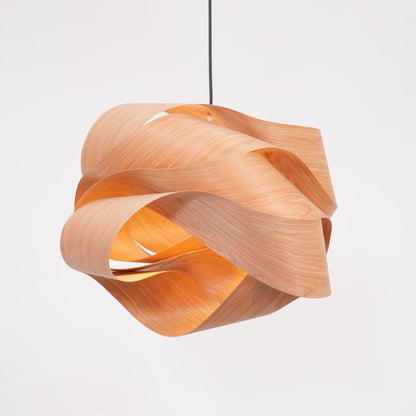 Natuurlijke Houten Hanglamp - LED Verlichting Sfeer