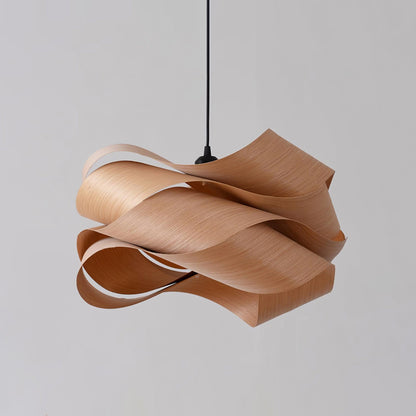 Natuurlijke Houten Hanglamp - LED Verlichting Sfeer