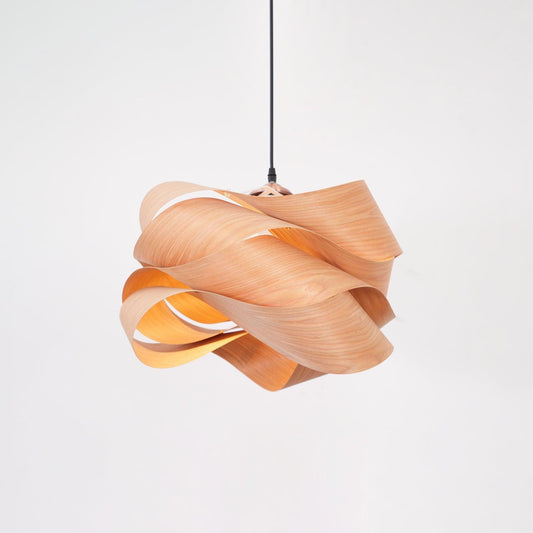 Natuurlijke Houten Hanglamp - LED Verlichting Sfeer