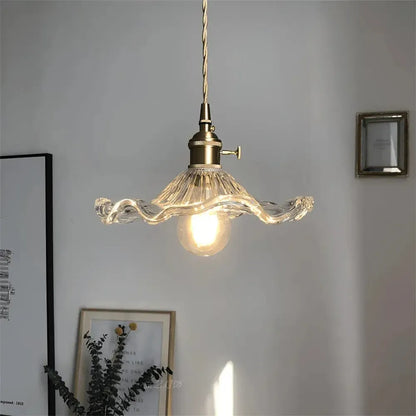 Nicola Hanglamp - Glas Met Bloemrijke Ontwerp