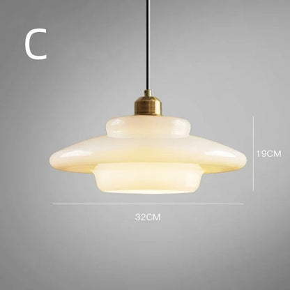 Nives Glazen Hanglamp Melkwit - Verstelbare Ophanglengte