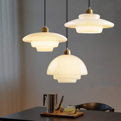 Nives Glazen Hanglamp Melkwit - Verstelbare Ophanglengte