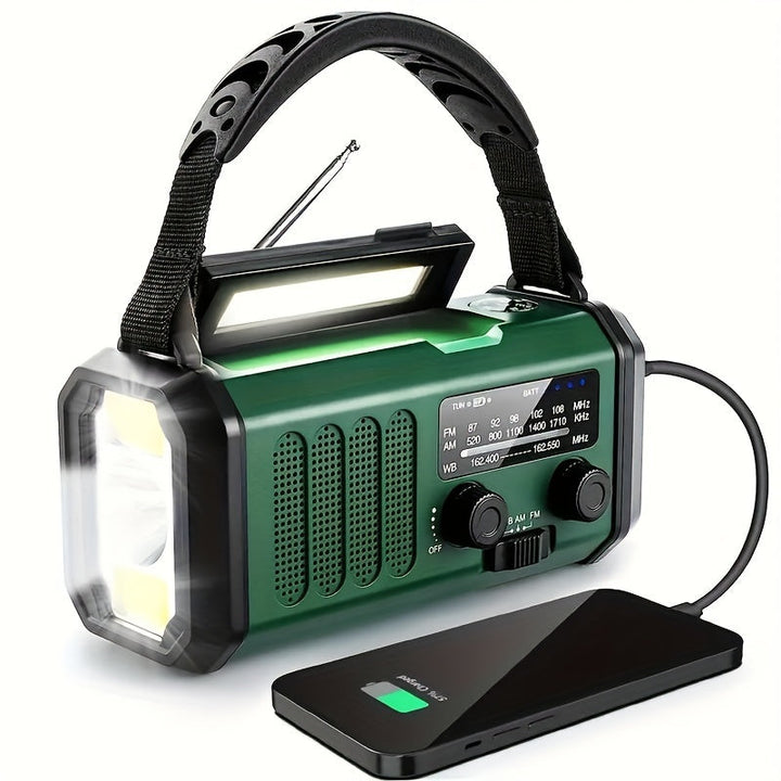 Noodradio met Zonnepaneel en Powerbankfunctie