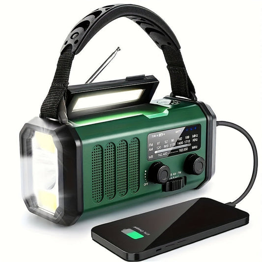 Noodradio met Zonnepaneel en Powerbankfunctie