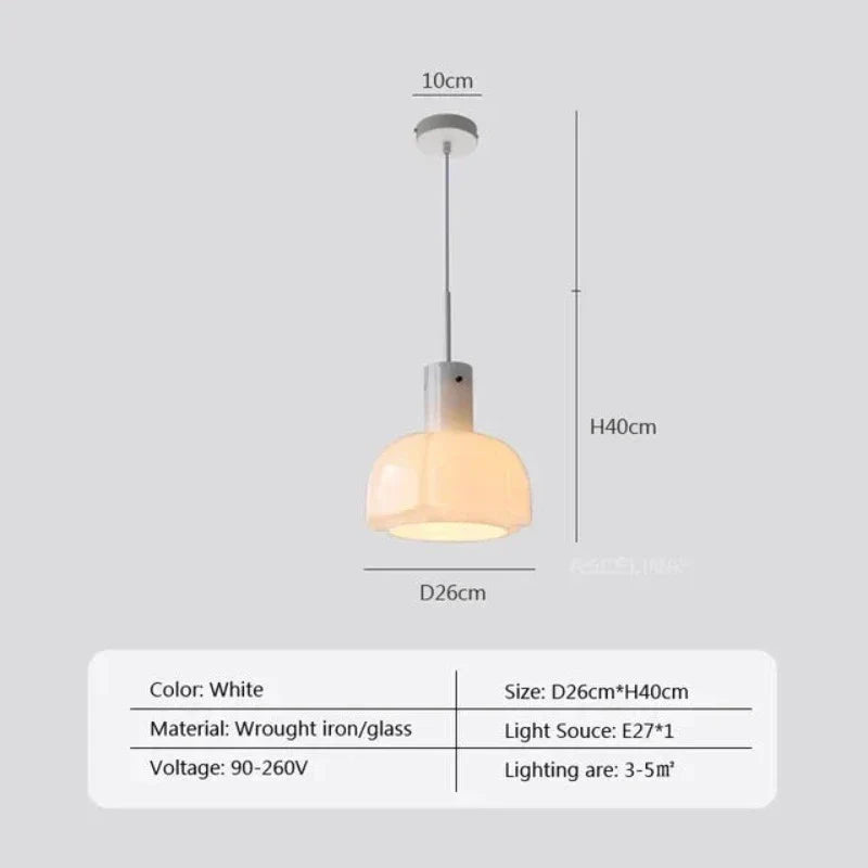 MedievalSimplicity - Glazen Hanglamp voor Tijdloze Elegantie