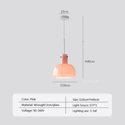 MedievalSimplicity - Glazen Hanglamp voor Tijdloze Elegantie