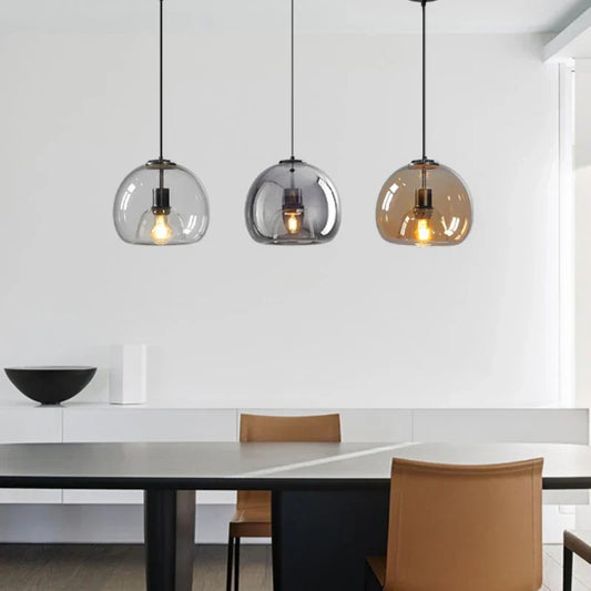 Elegante Hanglamp in Modern Glas voor Stijlvolle