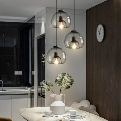 Elegante Hanglamp in Modern Glas voor Stijlvolle