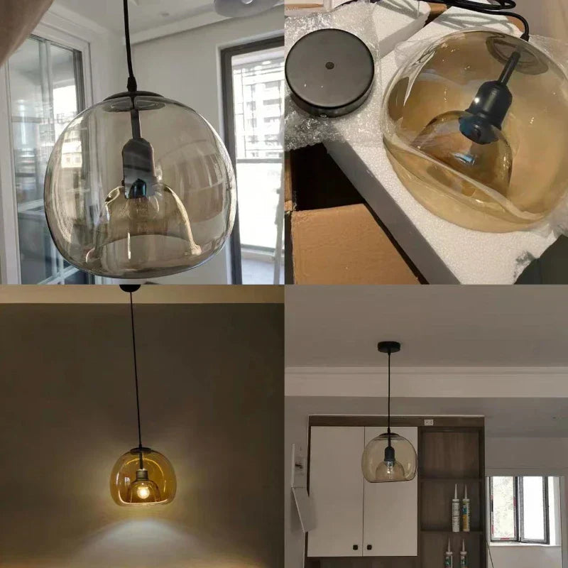 Elegante Hanglamp in Modern Glas voor Stijlvolle