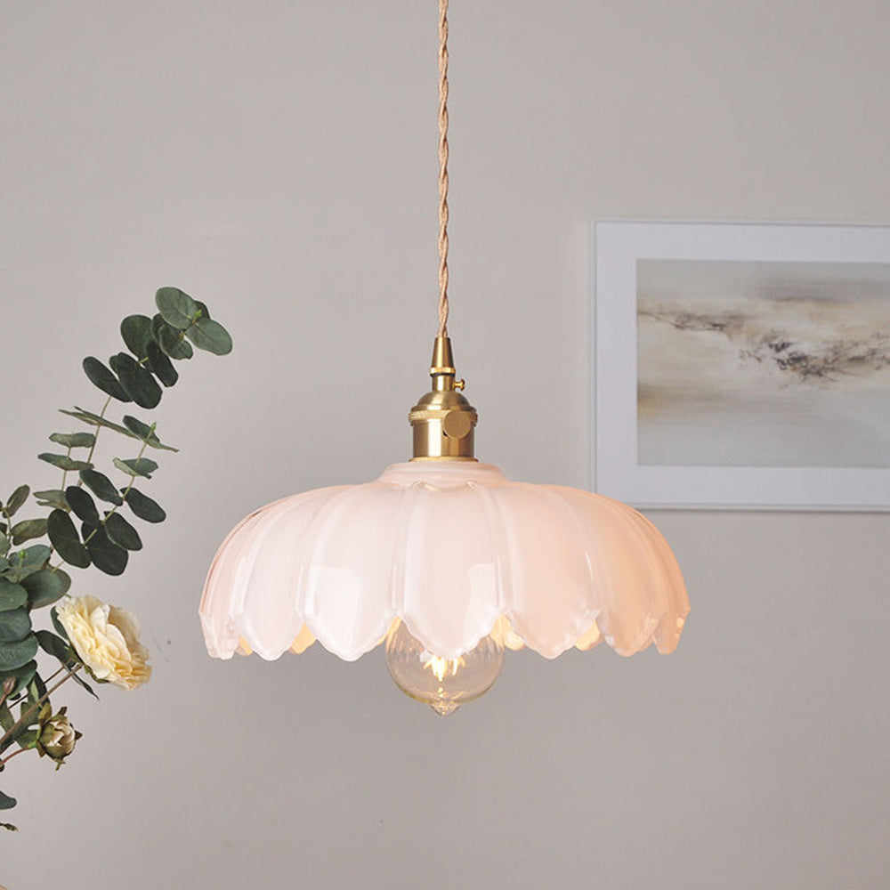 VINTAGE BLOEM Hanglamp – Glazen Plafondlamp