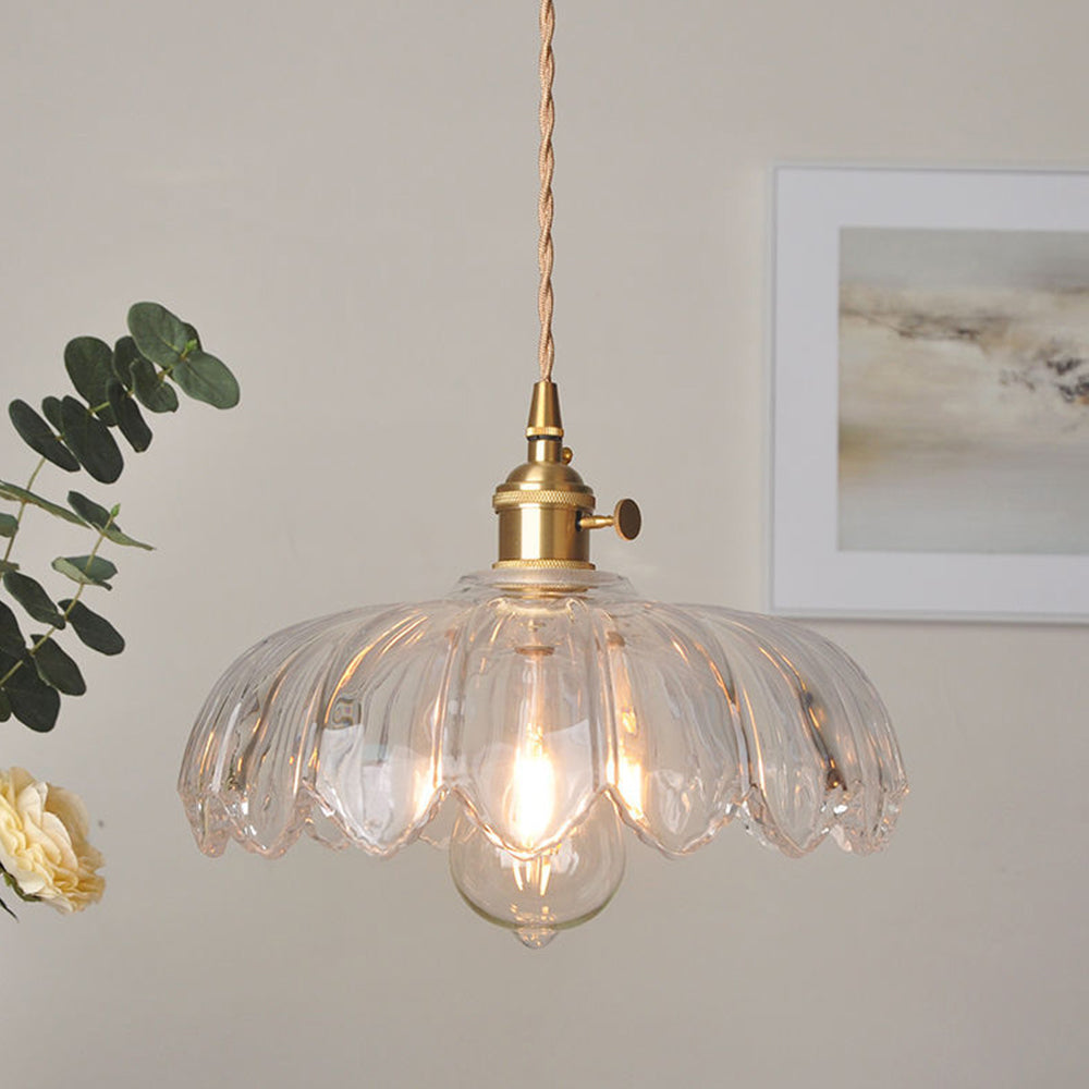 VINTAGE BLOEM Hanglamp – Glazen Plafondlamp