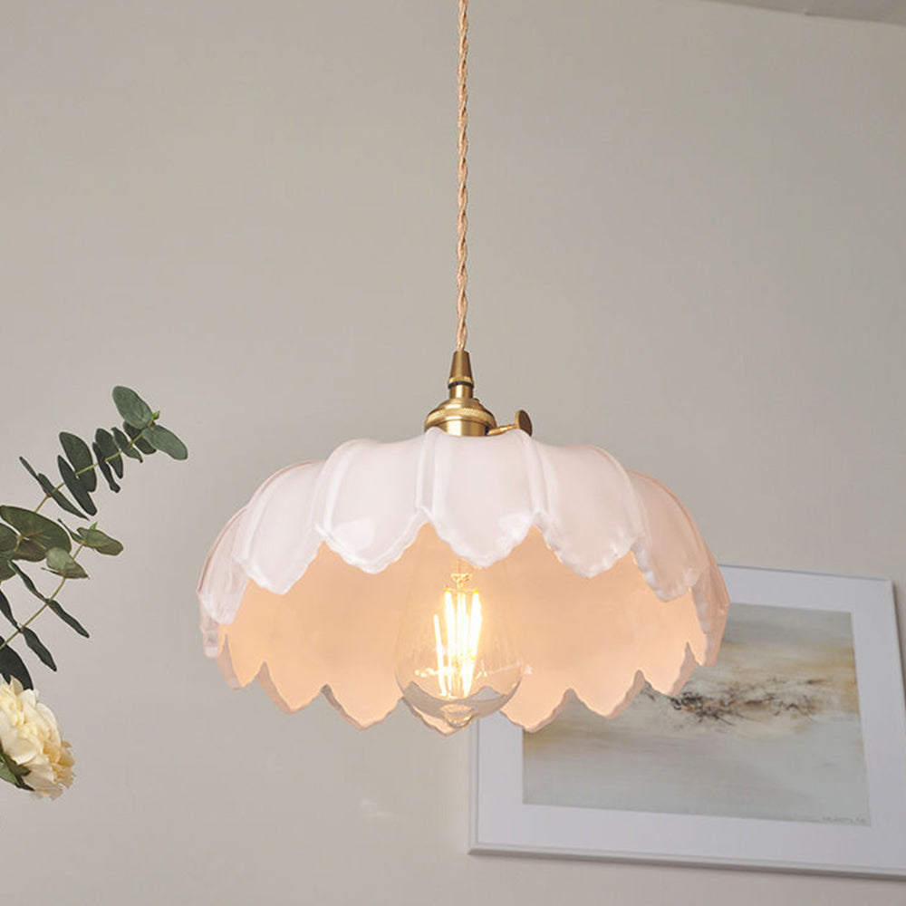 VINTAGE BLOEM Hanglamp – Glazen Plafondlamp