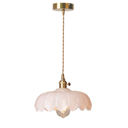 VINTAGE BLOEM Hanglamp – Glazen Plafondlamp