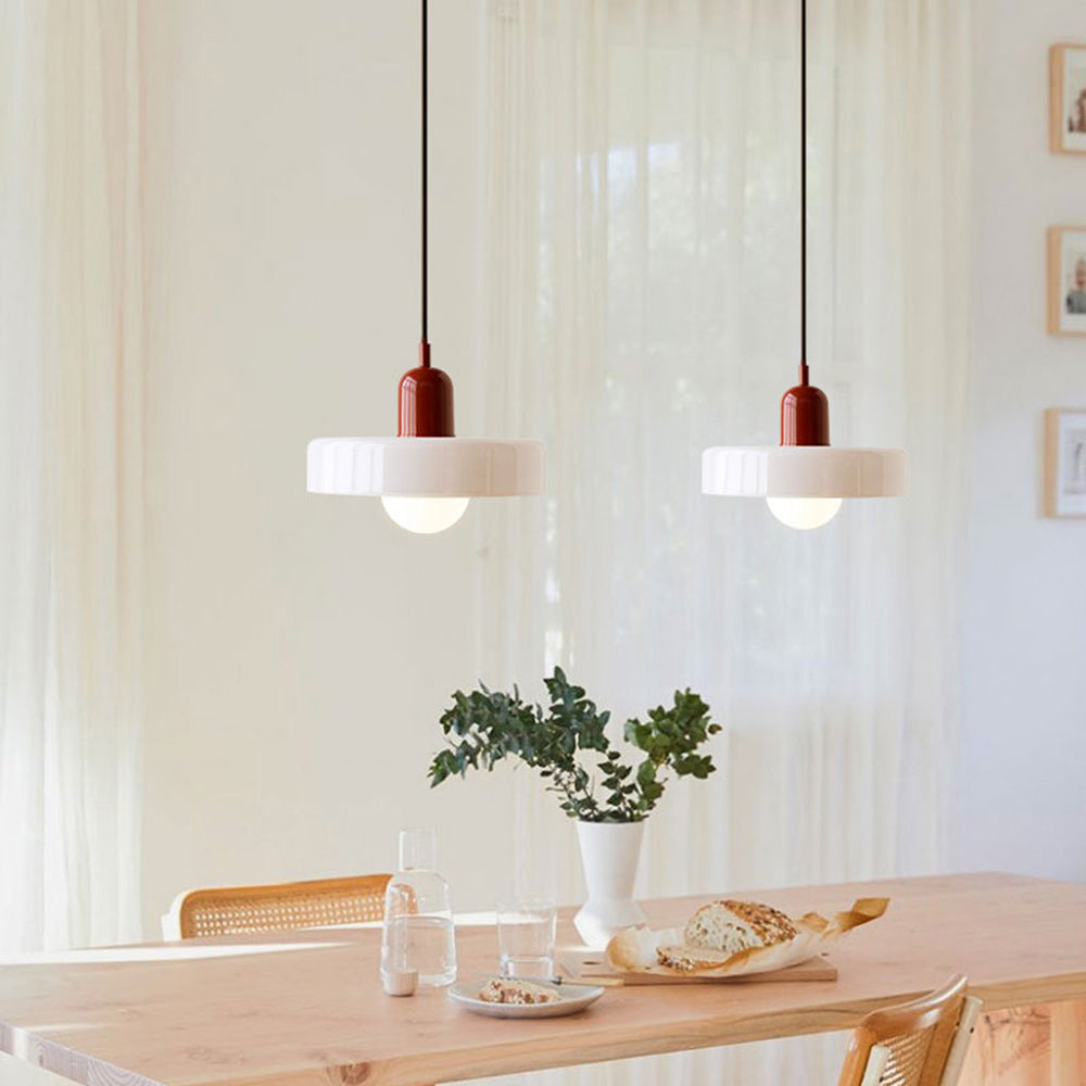 Bauhaus Hanglamp – Gekleurd Glas Stijlvol Design