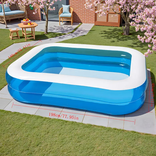 Opblaasbaar Familiezwembad 4 Personen PVC