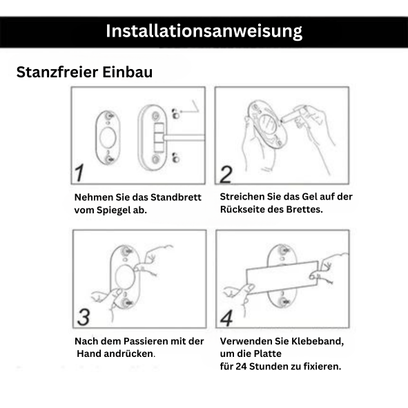 Oplaadbare LED Make-up Spiegel - 360° Rotatie
