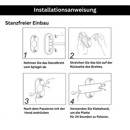 Oplaadbare LED Make-up Spiegel - 360° Rotatie