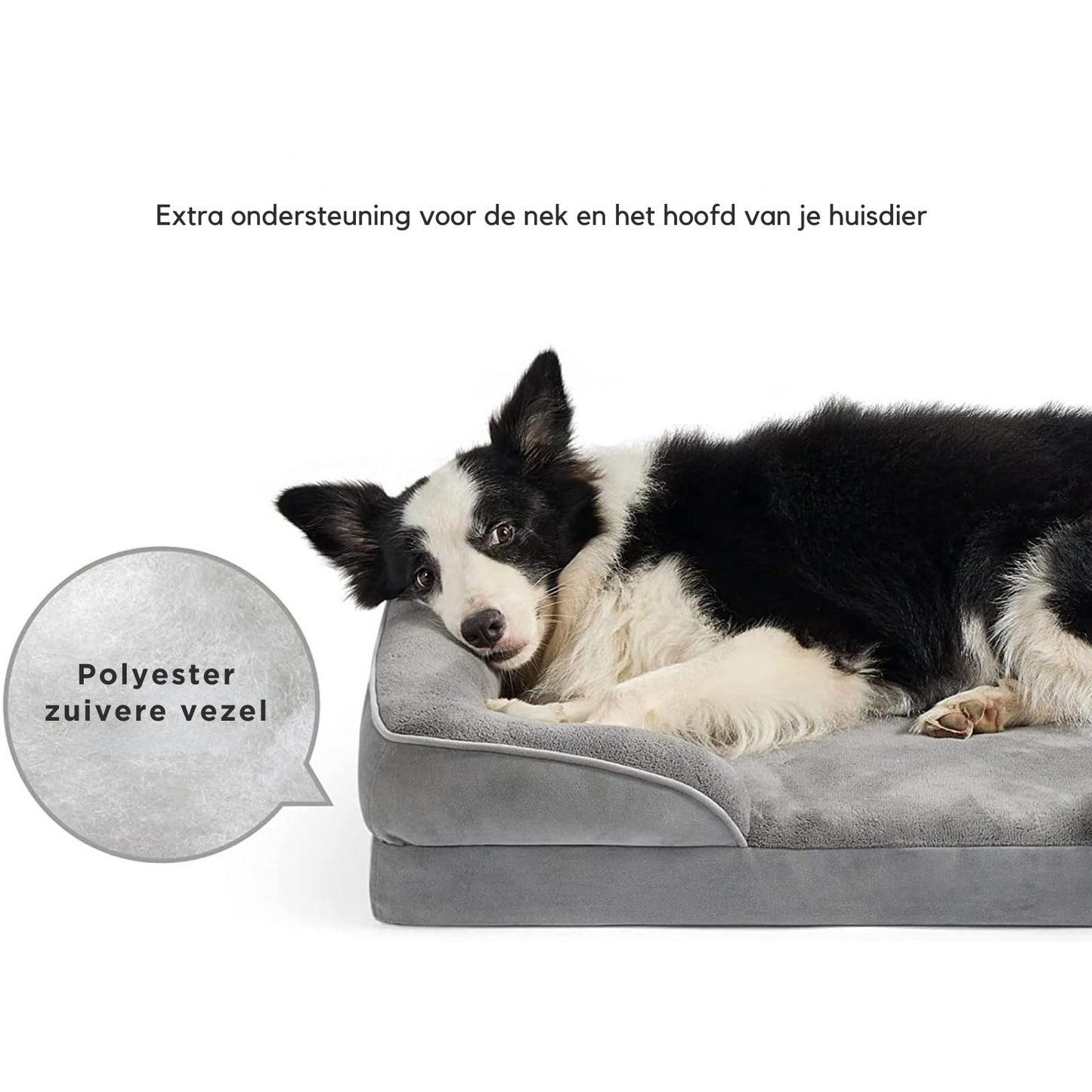 Orthopedisch Hondenbed Traagschuim Pluche Comfort
