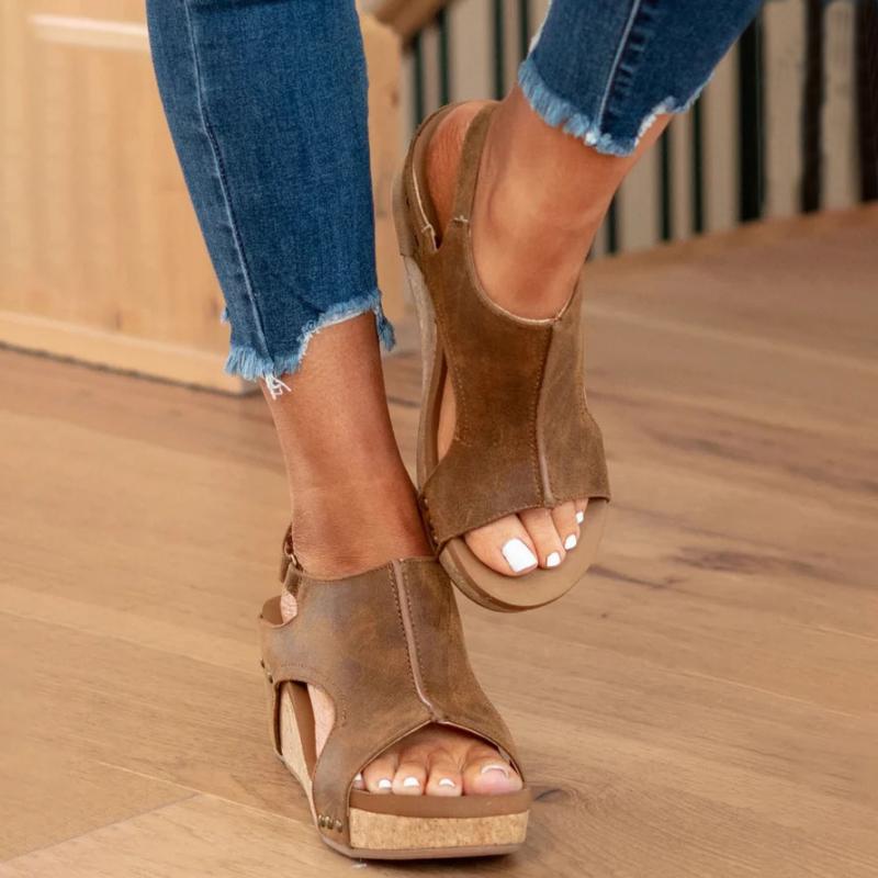 Orthopedische Leren Dames Sandalen Comfort Plus
