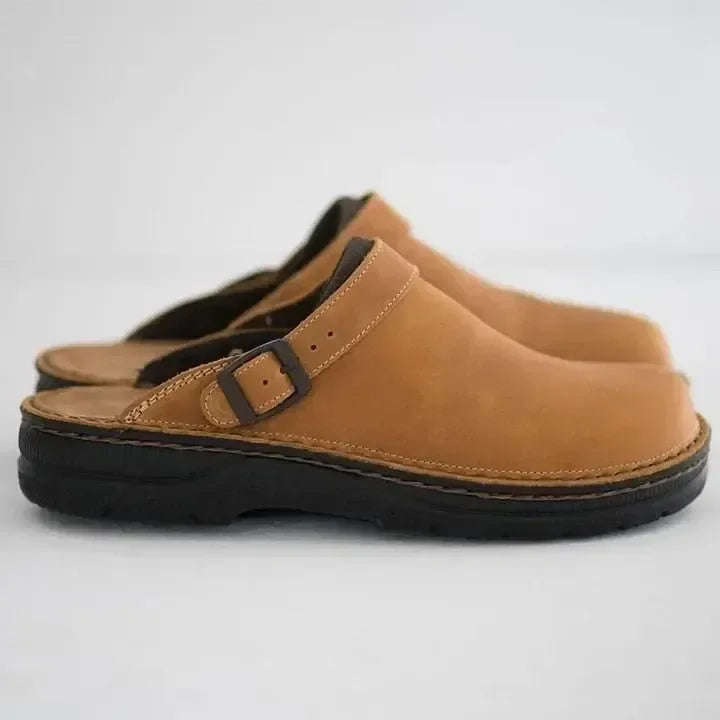 Orthopedische Leren Damespantoffels Comfort Plus