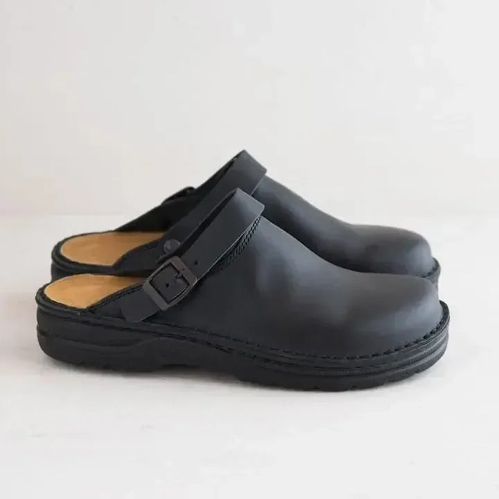 Orthopedische Leren Damespantoffels Comfort Plus
