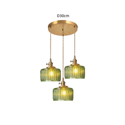 Ottilia Elegantie Vintage Glazen Hanglamp - Chic