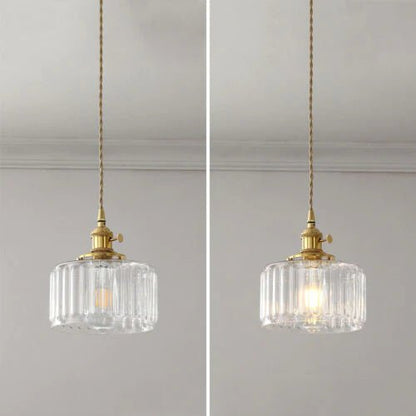 Ottilia Elegantie Vintage Glazen Hanglamp - Chic