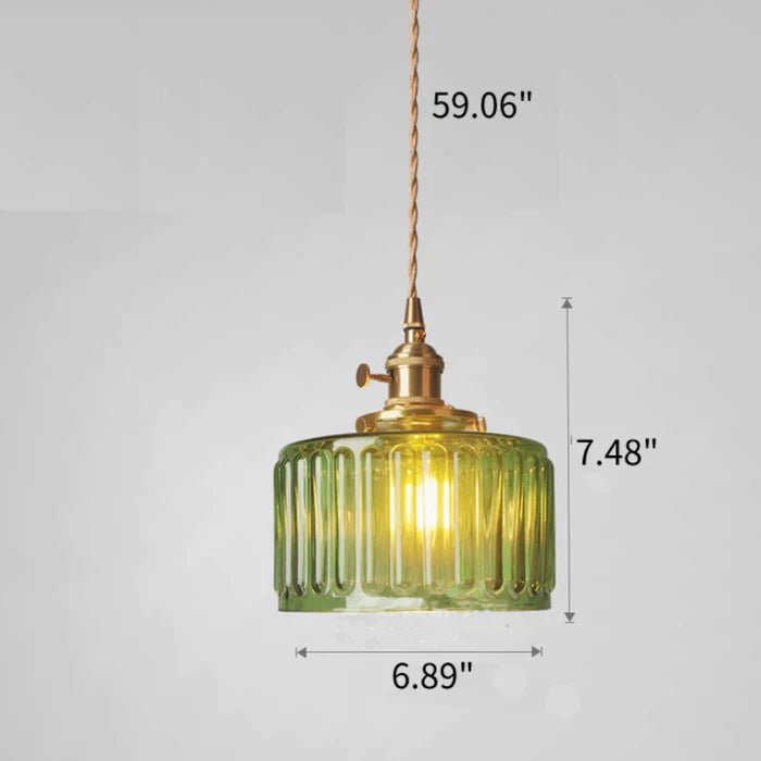 Ottilia Elegantie Vintage Glazen Hanglamp - Chic