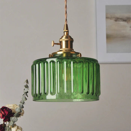 Ottilia Elegantie Vintage Glazen Hanglamp - Chic