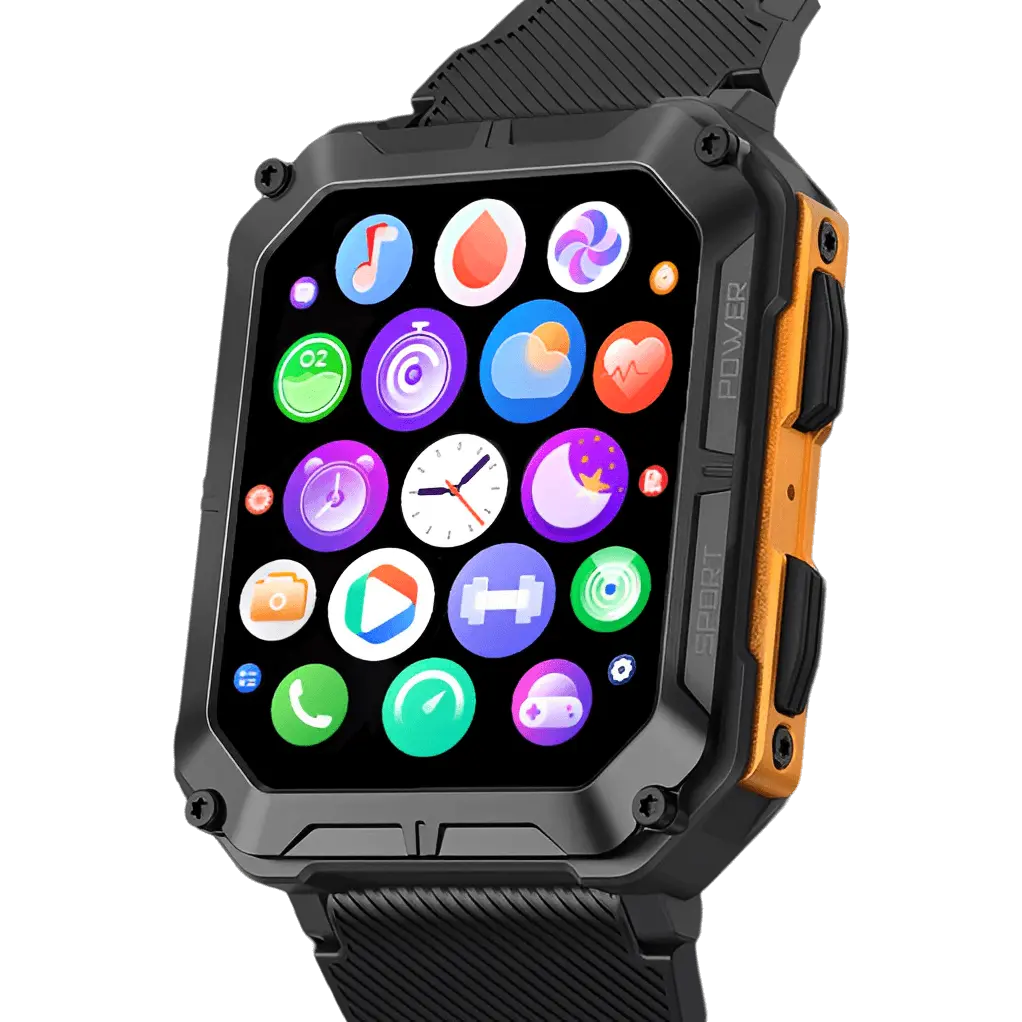 Outdoor Smartwatch 5ATM met Gezondheidsfuncties