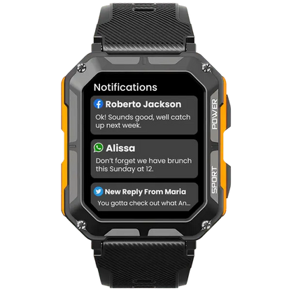 Outdoor Smartwatch 5ATM met Gezondheidsfuncties