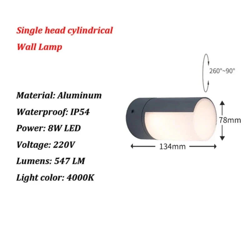 LumiTrail – Moderne LED Buitenwandlamp voor Stijlvolle Verlichting