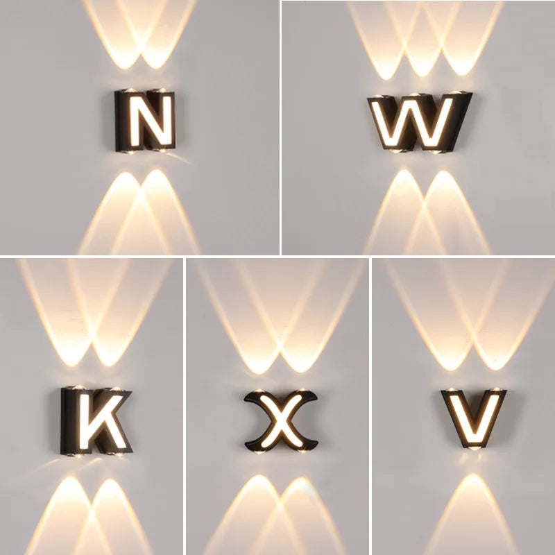 LetterGlow - Buitenletter Wandlamp Decoratie voor Unieke