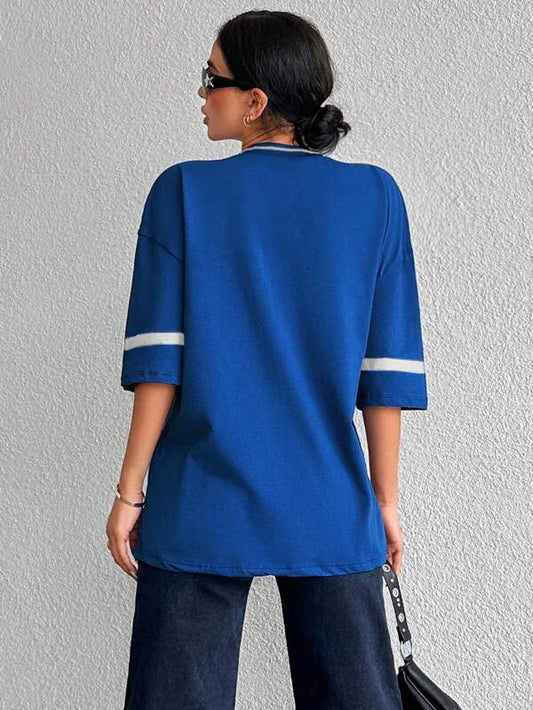 Oversized Dames Shirt met "89" Print
