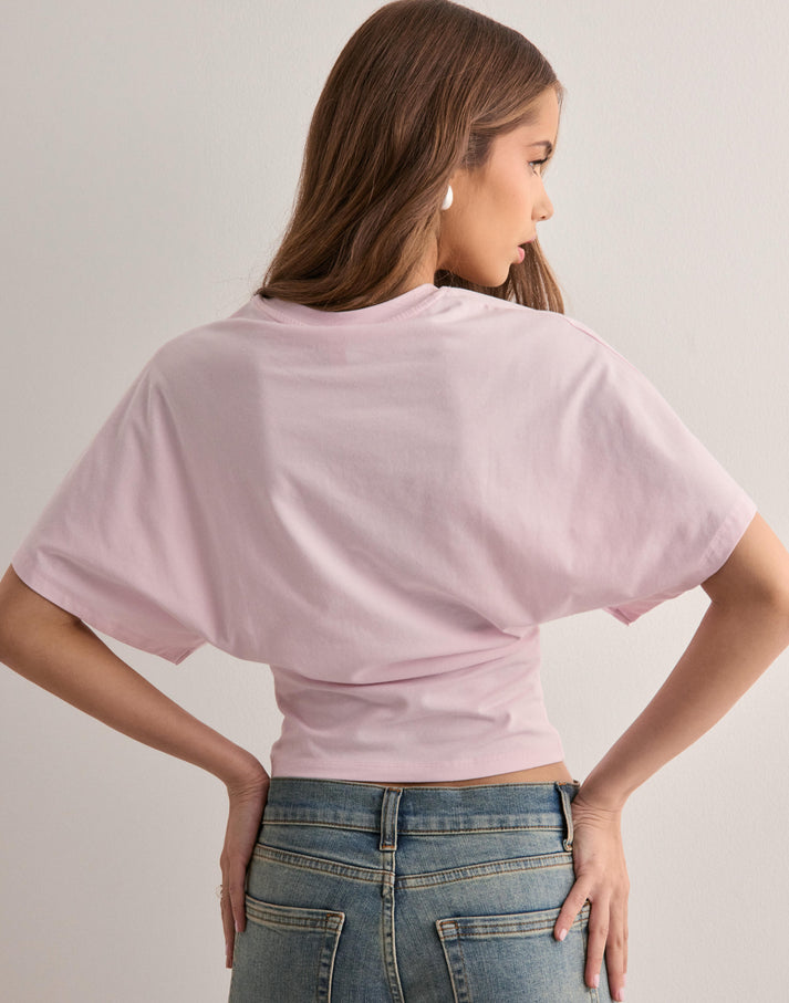 Oversized T-shirt met Brede Mouwen