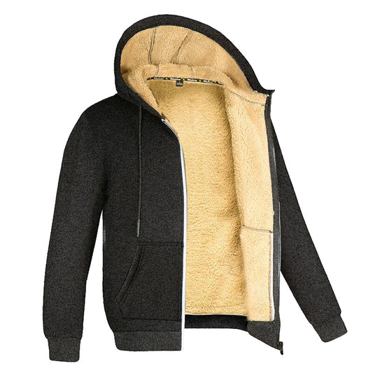 Patrick - Heren Fleece Trui met Bontvoering