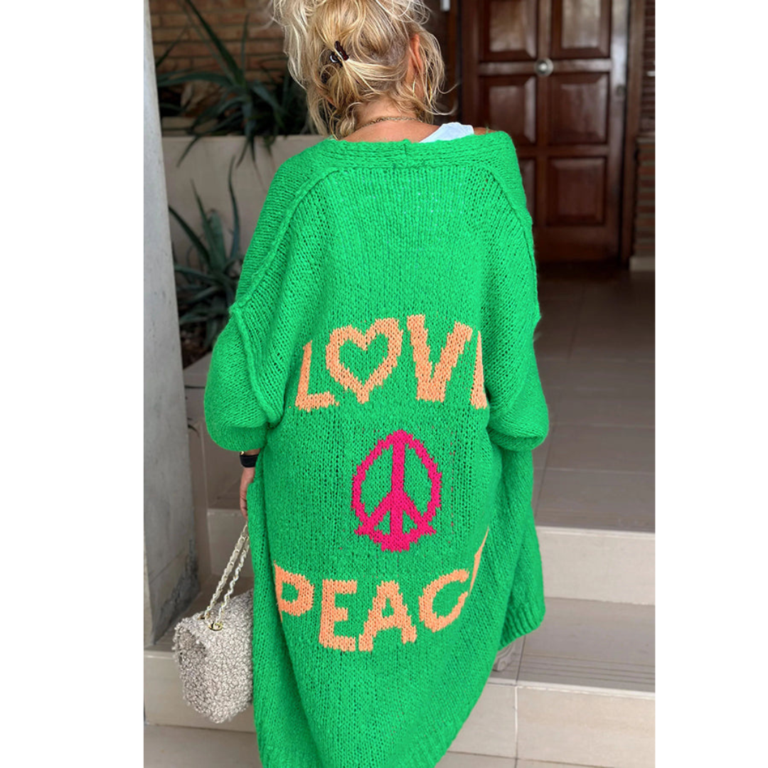 Peace Cardigan Dames - Stijlvol Ibiza Design