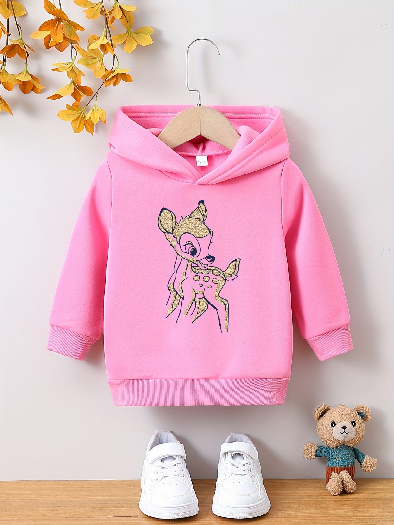 Peuter Meisjes Hoodie Cartoon Dierenprint Ana