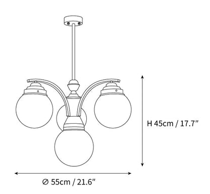 Orbis - Klassieke Ronde Kroonluchter voor Elegante Verlichting