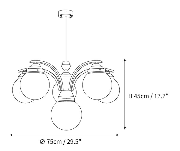 Orbis - Klassieke Ronde Kroonluchter voor Elegante Verlichting