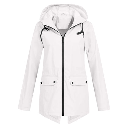 Presca Dames Regenjas Lang Met Capuchon