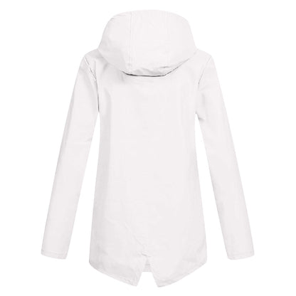 Presca Dames Regenjas Lang Met Capuchon
