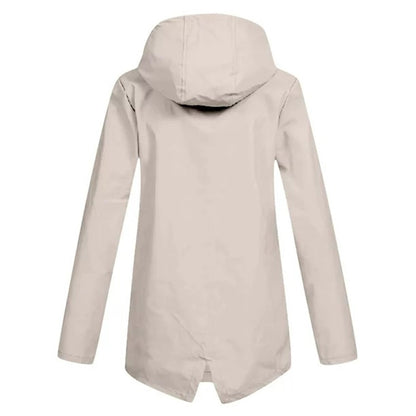 Presca Dames Regenjas Lang Met Capuchon