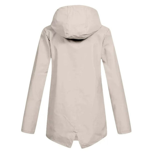 Presca Dames Regenjas Lang Met Capuchon