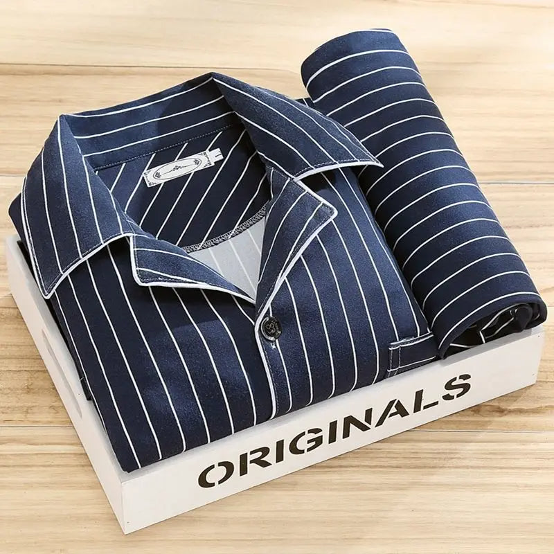 Pyjama Set met Overhemd en Knoopjes Rex