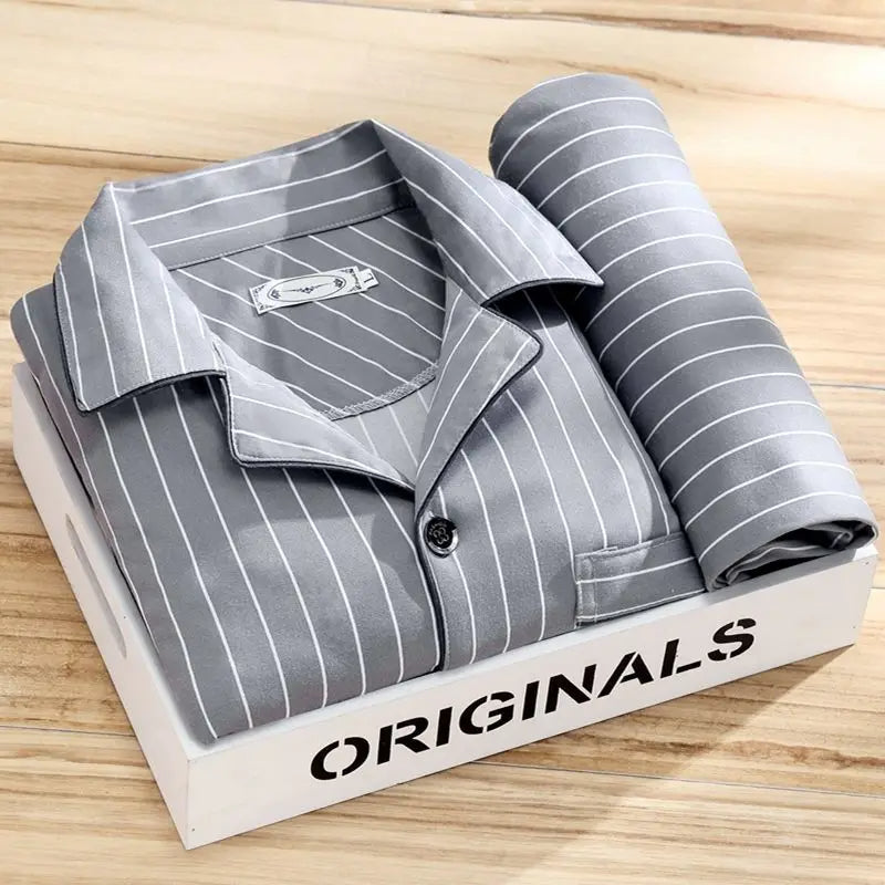 Pyjama Set met Overhemd en Knoopjes Rex