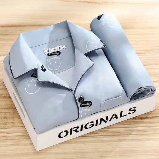 Pyjama Set met Overhemd en Knoopjes Rex